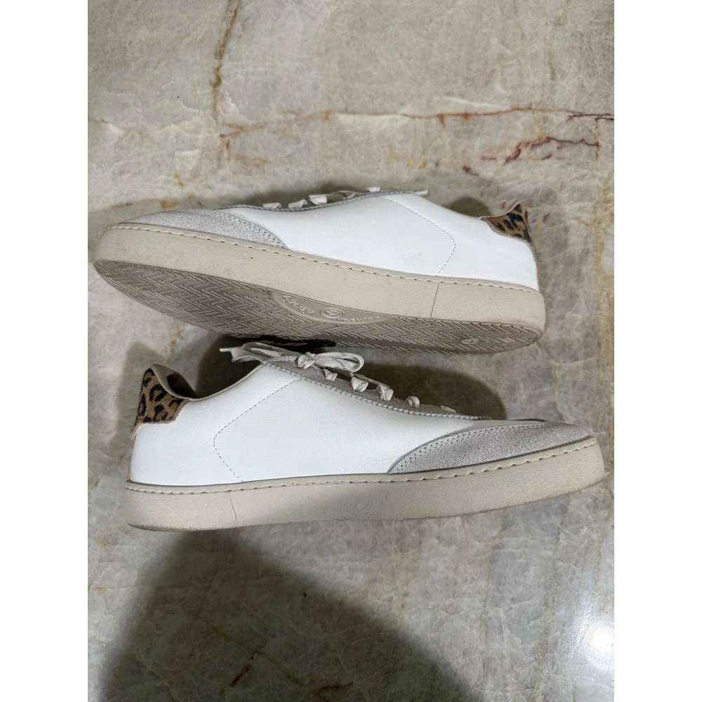 Victoria Berlin Ciclista White Silver Leopard Sneakers Women's 10